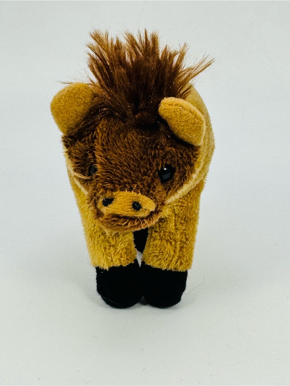 Wishpets BIFF Buffalo Bison Plush Mini Brown Stuffed Animal #82271 2007 4”